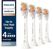 [Philips Sonicare] Premium All-in-One (A3) Replacement Toothbrush Heads, HX9094/65, Smart Recognition, White 4-pk