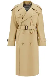 [BURBERRY] BURBERRY double-breasted trench coat with 8 Beige