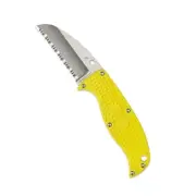 Spyderco Enuff Yellow FRNH1 Sheepfoot SpyderEdge Fixed Blade FB31SYL