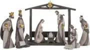 Silent Night Nativity Set - Nativity Sets for Christmas Indoor - Christmas Na...