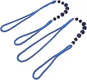 MUSISALY One Pair Beaded Curtain Tiebacks Blue Curtain Holdbacks for Drapery Decor Multi Purpose Window Clips Sturdy Heavy Duty Design for Elegant