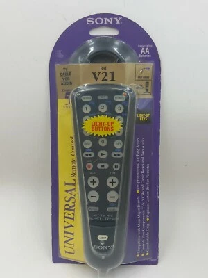 SONY RM-V21 Universal TV Cable VCR Cable Remote Control New Sealed