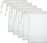 Compost Tea Bag, Pump Strainer Mesh Filter Bag with Drawstring, 600 Μm for Preve