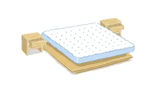 眠豆腐橡木床架（無床頭板）＋床頭櫃 抽屜版｜雙人加大