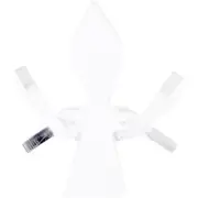 Plymor Clear Acrylic Sphere Flower Petal Display Stand, 1.375" x 1.75" x 1.75"