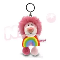在飛比找博客來優惠-NICI 彩虹粉紅獅子鑰匙圈