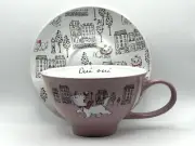 Disney Ceramic Teacup and Saucer Set The Aristocats Marie Oui Oui New In Box