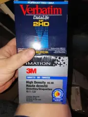Imation 3m High Density Ds Hd 3.5" Diskettes 10 Pack New Sealed Verbatim