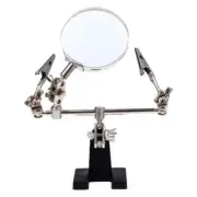 Helping Third Hand Tool Soldering Stand with 5X Welding Magnifying Glass Tools