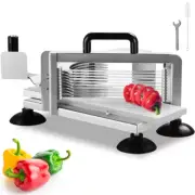 Commercial Tomato Slicer 3/8 In. Tomato Slicer Stainless Steel Heavy-Duty Manual
