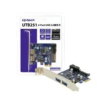 在飛比找順發線上購物優惠-Uptech 登昌恆 UTB251 4埠USB3.0擴充卡P