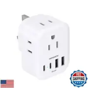 US to UK Plug Adapter for Travel, Ireland Plug Adapter, Type G Adapter with 4