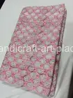 Unique Indian Hand Block Print Quilt With Kantha King Size Bedspread King Pink
