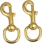 PEPLAYTAL 2pcs Pet Collar Hooks with Swivel Joints Durable Alloy Buckle Versatile Harness Accessories for Dogs and Cats Rotation for Easy Leash Transfer for Walking and Outdoor Activities