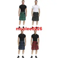 在飛比找蝦皮購物優惠-每日大放送fg~男士格子裙 蘇格蘭傳統節日裙男裝格紋百褶裙男