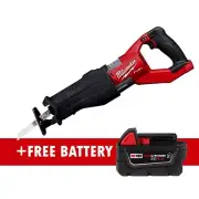 Milwaukee 2722-20 M18 FUEL SUPER SAWZALL Reciprocating Saw + 5ah Battery