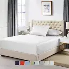 Top Split California King Fitted Sheet Only 100% Cotton 600 Thread Count Solid