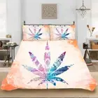Maple Leaf Quilt Doona Duvet Cover Set Double/Single/Queen/King Bed Set Linen