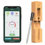 AGSIVO bluetooth Wireless Food Meat Thermometer 165ft Long Range Digital Thermometer Alarm for Grilling For BBQ Kitchen