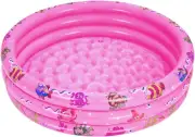 Inflatable Baby Kiddie Pools, 3 Rings Round Swimming Pool, Toddler Fun Water ...
