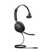 Jabra Evolve2 40 SE Wired USB-C UC Mono Headset, 360o BusyLight, Noise Isolat...
