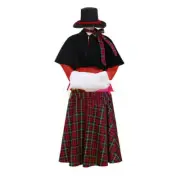 Charles Dickens Caroler Costume Victorian Yuletide Lady Christmas Fancy Dress*(
