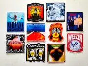 90's Alternative Vinyl Lot Pack (10 Stickers) SET 14 pearl jam sublime nirvana
