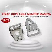 2PCS Strap Clips Lugs Adapter Mamiya 645SUPER TLR Professional Camera