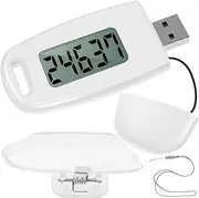 3D Pedometer for Walking Simple Step Counter for Walking with Removable Clip and Strap USB Rechargeable Step Tracker with Backlight Accurate Step Counter for Men Women Kids Seniors