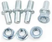 REPAIROCK 4Pcs Silver Tone Metal Motorcycle Rear Driven Sprocket Screw Bolts for CG Auto Replacement Parts