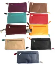Double Sided Glasses Case for Two Pairs with Zipper. Quality Full Grain Leather.
