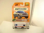 1999 MATCHBOX SUPERFAST #61 WHITE TRUCK CAMPER NEW ON CARD