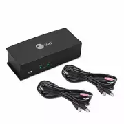 SIIG 2x1 Dual View USB HDMI KVM Switch - 4K, Dual Display or Extended Display
