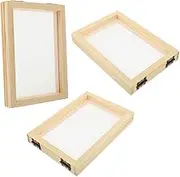 DOITOOL 3Pcs DIY Paper Making Kit Frame Screen for Crafting for Family Activities Enhancing Environmental Awareness for Handmade Cards Journals