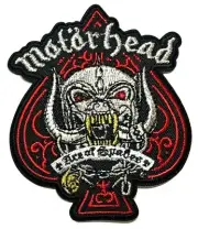 MotorHead Metallic Ace of Spades Patch Art Classic Rock Memorabilia Logo Patches