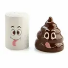 Poo Toilet Paper Salt Pepper Set : NEW