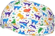 [WURTON] Butterfly Polka Dot and Cat Print Sports Sweatband - Multi-Functional Sport Headbands Kids, Men, Women Running, Yoga