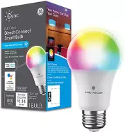 GE CYNC Smart LED Light Bulb, Color Changing Lights, Bluetooth and Wi-Fi Light