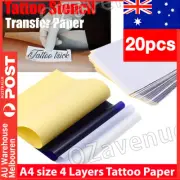 20pcs Tattoo Stencil Paper Transfer Spirit Thermal Carbon Tracing Copier Kit