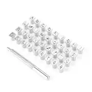 1 Box of 36 Letter and Number Stamp Sets, Metal Stamping Tools for Metal8708