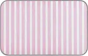 Amooorous Pink and White Stripes Summer Cooling mat Gel Self Cooling pet Shop Cool pet pad for Animals Sleeping Removable esterilla refrescante para Perros M
