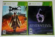 XBox 360 Game Lot - Resident Evil 6 (New) DmC Devil May Cry (New)