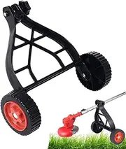 Lawn Mower Auxiliary Wheels - Trimmer Support Lawnmower Wheel,Adjustable Mower Support Wheel, Grass Cutter Holder, String Trimmer Attachment