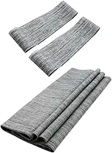 Luxshiny Elegant Grey Table Runner Imitated Burlap Rustic Wedding Party Decoration