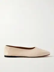 [The Row] The Row - Awar Leather Ballet Flats - Cream - IT42 IT 42 Cream