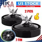2Pack Replacement Extractor Blade For Nutri Ninja 7Fin Auto iQ BL480/482/640/642