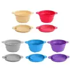 Silicone Folding Collapsible Colander Strainer Kitchen Fruit Filter Basket