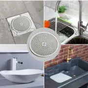 3Pcs Stainless Steel Bathroom Drain Hair Stopper Plug Sink Strainer Filter Cover