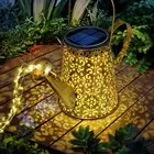 Solar Watering Can Lights LED Hanging Lantern Waterproof Outdoor Yard Decor