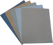 NUOBESTY Precision Crafted Sandpaper Assortment 5pcs Fine Grit Sandpaper for Wood Metal Automotive Wet/Dry Sanding Sheets (1000/2500/4000/5000/7000 Grit)